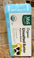 Mängden socker i Organic butter