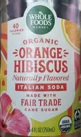Mängden socker i Organic orange hibiscus Italian soda