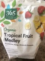 Mängden socker i Organic tropical fruit medley