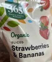 Mängden socker i Organic Sliced Strawberries & Bananas