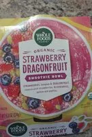 Mängden socker i Organic strawberry dragon fruit smoothie bowl