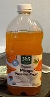 Mängden socker i Organic mango passion fruit