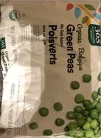Mängden socker i Organic green peas