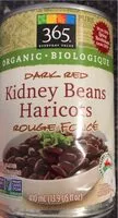 Mängden socker i Organic dark red kidney beans