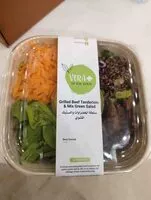 Mängden socker i Grilled Beef Tenderloin & Mix Green Salad