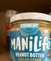 Mängden socker i Mani crunchy peanut butter