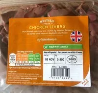 Mängden socker i British Chicken Livers
