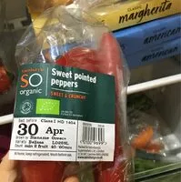 Mängden socker i Sweet Pointed Peppers