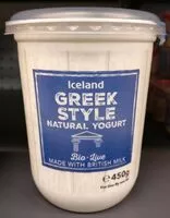 Mängden socker i Iceland Greek Style Yoghurt Bio-Live