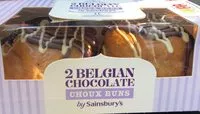 Mängden socker i 2 Belgian Chocolate Choux Buns