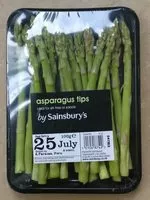 Mängden socker i asparagus tips