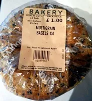 Mängden socker i Multigrain bagels x4