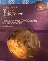 Mängden socker i Belgian chocolate chunk cookies