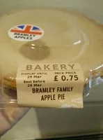 Mängden socker i Bramley family apple pie