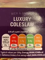 Mängden socker i Sainsbury’s Luxury Coleslaw