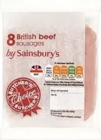 Mängden socker i Butcher's Choice 8 British Beef Sausages