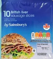 Mängden socker i British liver sausages slices
