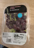 Mängden socker i Mixed seedless grapes