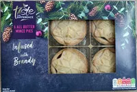 Mängden socker i Taste the Difference 6 All Butter Mince Pies Laced with Brandy