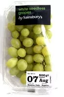 Mängden socker i White seedless grapes