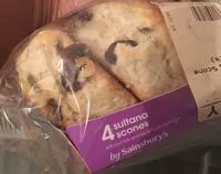 Mängden socker i 4 Sultana Scones