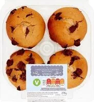 Mängden socker i 4 Chocolate Chunk Muffins