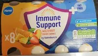 Mängden socker i Immune Support Multifruit Yogurt Drink