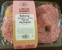 Mängden socker i Pink iced ring doughnuts