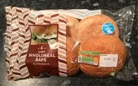 Mängden socker i 4 Giant Wholemeal Baps