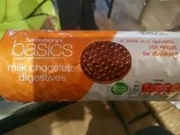 Milk chocolate digestives