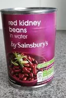 Mängden socker i Red Kidney Beans in water