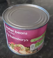 Mängden socker i Butter Beans in Water