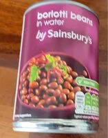 Mängden socker i Borlotti beans in water
