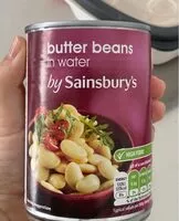 Mängden socker i Butter beans in water