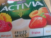 Mängden socker i activia fruits mixés