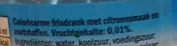 Mängden socker i Frisdrank met citroensmaak
