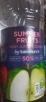 Mängden socker i Sainsbury's summer fruit squash