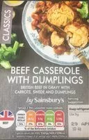 Mängden socker i Beef Casserole with Dumplings