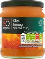 Mängden socker i SO Organic Clear Honey