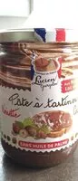 Mängden socker i Pâte à tartiner noisettes cacao