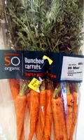 Mängden socker i Organic Bunched Carrots