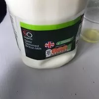 Mängden socker i Semi skimmed british milk