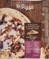Mängden socker i Pizza radicchio e asiago
