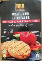 Mängden socker i Brat- und Grilltaler mit Käse, Paprika und Chili