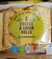 Mängden socker i Cheese and Onion rolls