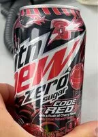 Mängden socker i Mountain Dew zero sugar code red