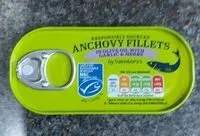 Mängden socker i Anchovy fillets