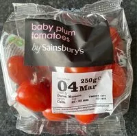 Mängden socker i Baby plum tomatoes