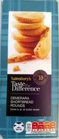 Mängden socker i Sainsbury's "Taste the Difference" Demerara Shortbread Rounds