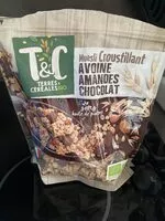 Mängden socker i Muesli croustillant avoine amandes chocolat
